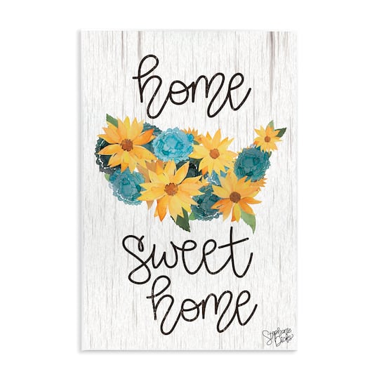 Stupell Industries Floral Americana Phrase Wall Plaque Art